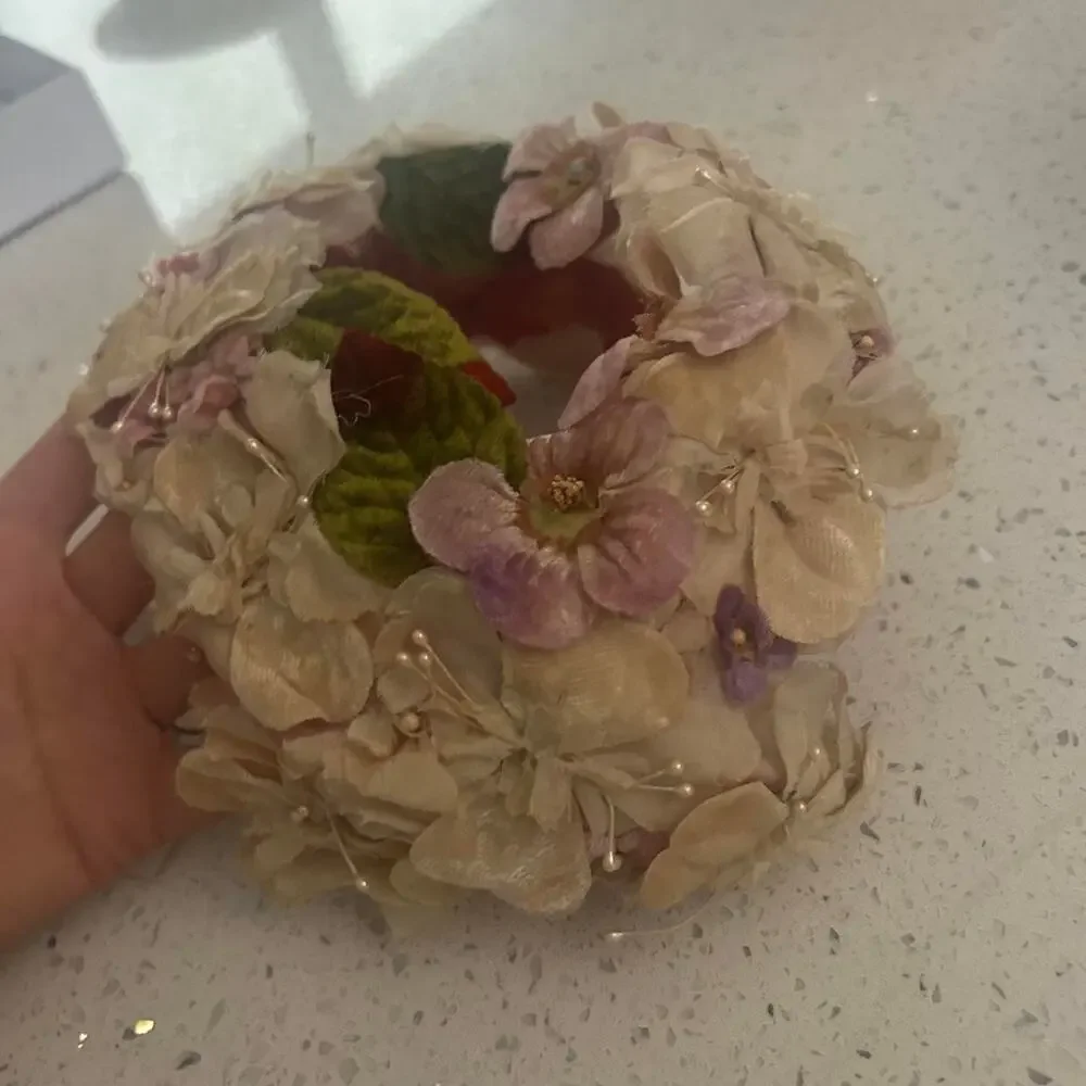1940s original vintage floral headpiece